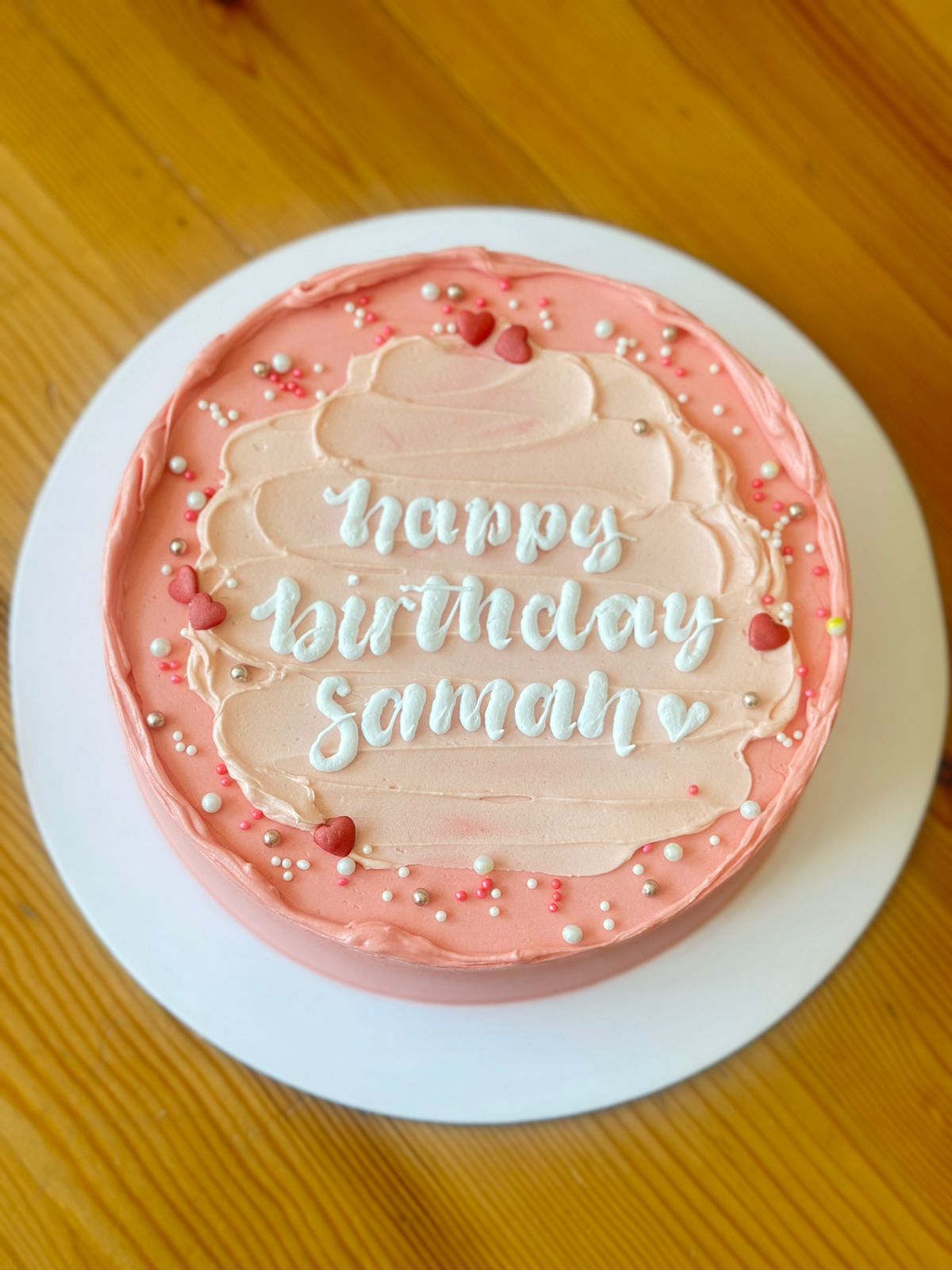 Minimalist Pink Cake